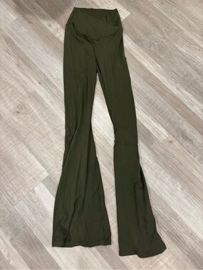 aerie Olive Green Flare Yoga Pants